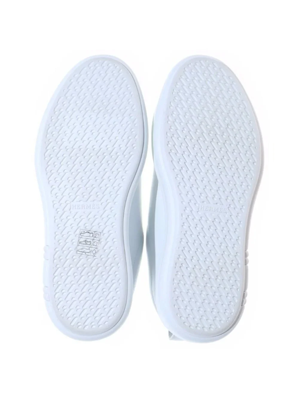 Hermes Happy Low Top Sneakers White Leather